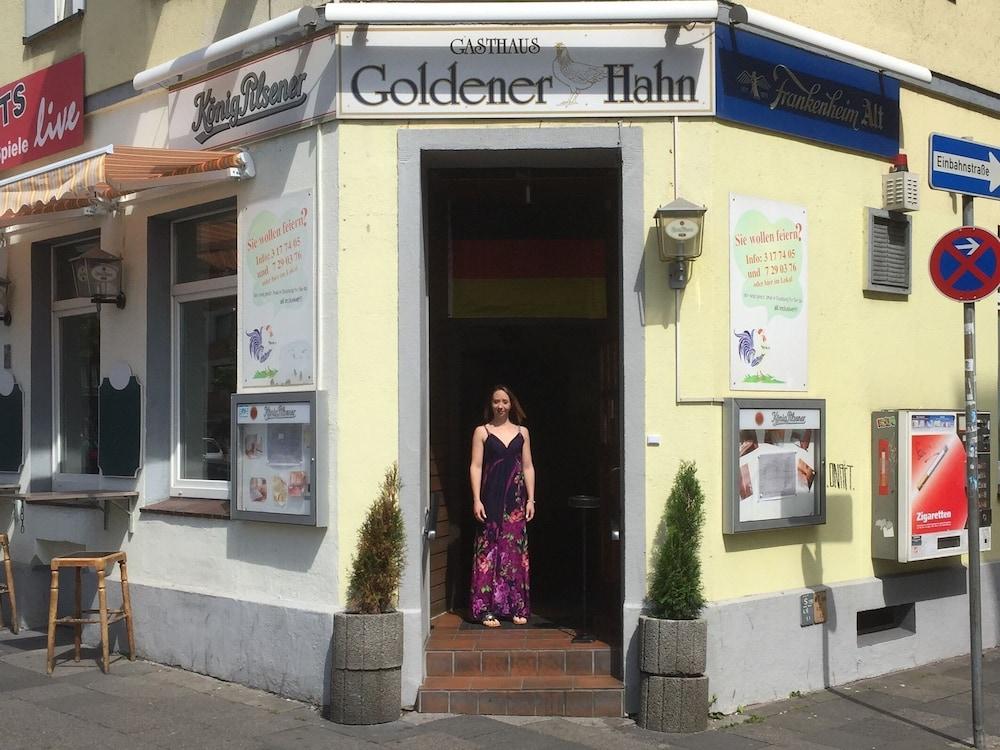 Hotel Goldener Hahn Duisburgo Exterior foto